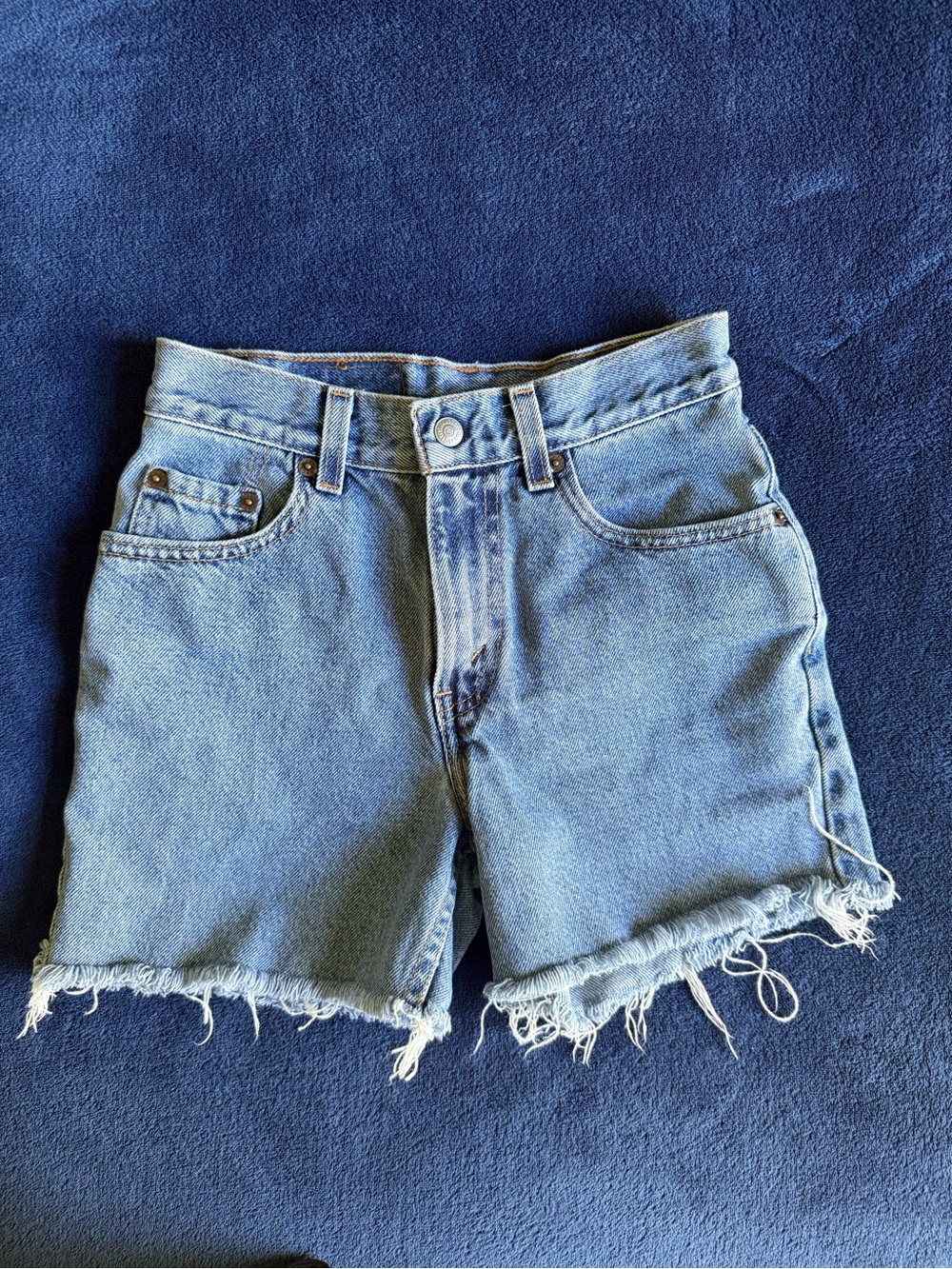 Levi's Light Blue Cutoff Denim Shorts